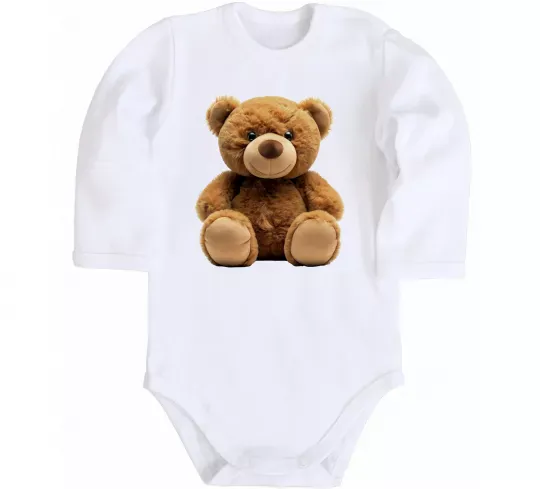 Детский боди Ведмедик Белый фото
