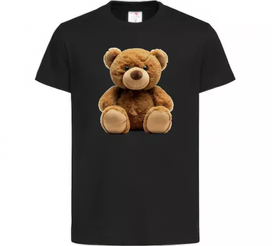 Детская футболка Ведмедик Черный фото