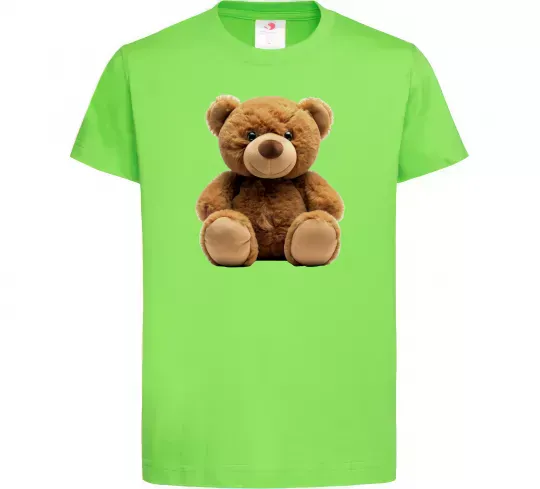 Детская футболка Ведмедик Лаймовый фото