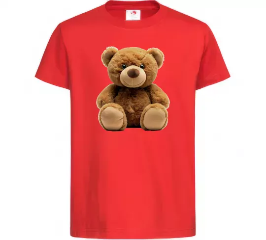 Детская футболка Ведмедик Красный фото