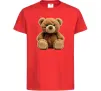 Детская футболка Ведмедик Красный Детская футболка Ведмедик Красный фото