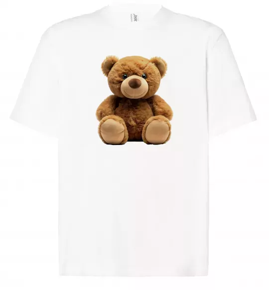 Футболка Оверсайз Ведмедик Білий фото