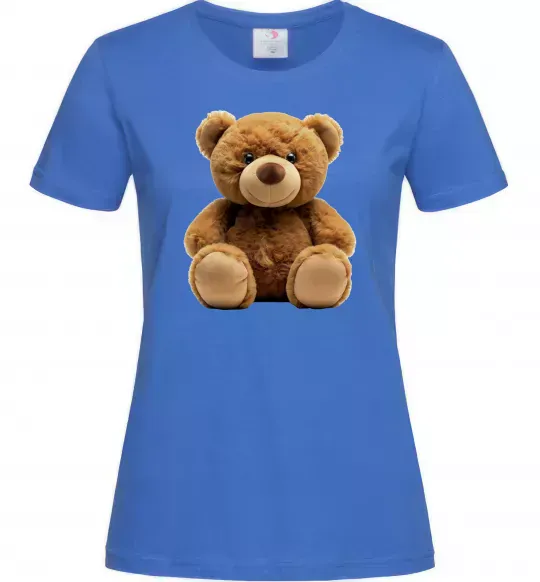 Женская футболка Ведмедик Ярко-синий фото