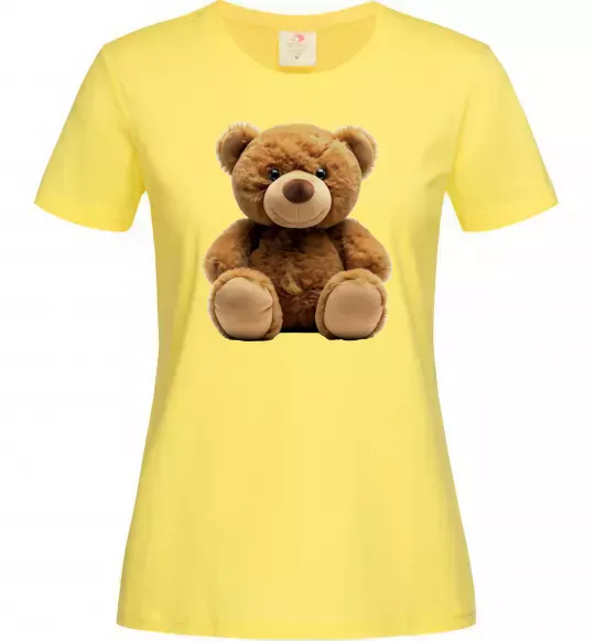 Женская футболка Ведмедик Лимонный фото