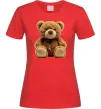 Женская футболка Ведмедик Красный Женская футболка Ведмедик Красный фото