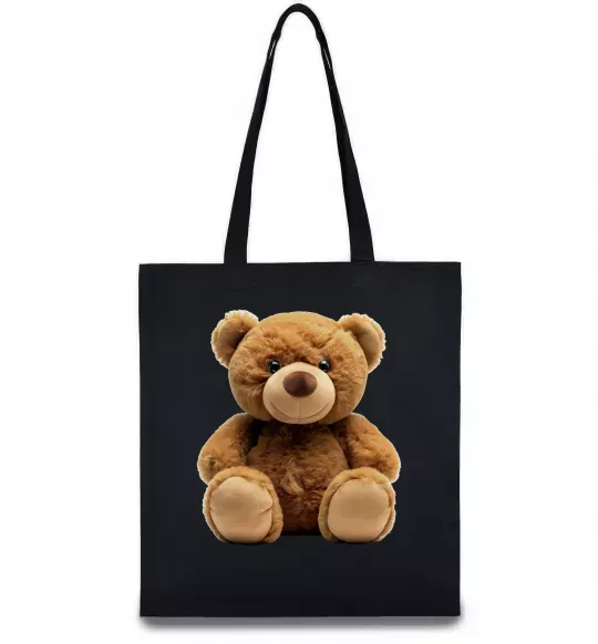 Еко-сумка Ведмедик Чорний фото