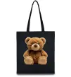 Еко-сумка Ведмедик Чорний фото