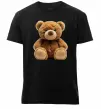 Чоловіча преміум футболка Ведмедик Чорний фото