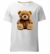 Чоловіча преміум футболка Ведмедик Білий фото