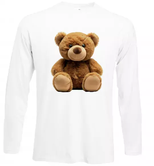 Лонгслив Ведмедик Белый фото