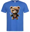 Мужская футболка Ведмедик бандит Ярко-синий Мужская футболка Ведмедик бандит Ярко-синий фото