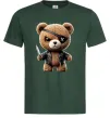 Мужская футболка Ведмедик бандит Темно-зеленый Мужская футболка Ведмедик бандит Темно-зеленый фото