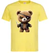Мужская футболка Ведмедик бандит Лимонный Мужская футболка Ведмедик бандит Лимонный фото