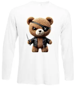 Лонгслив Bear pink Белый фото Лонгслив Bear pink Белый фото