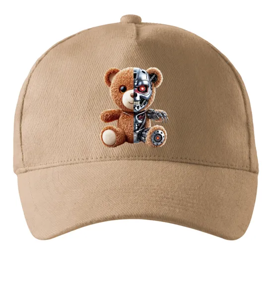 Кепка Ведмедик робот Пісочний фото