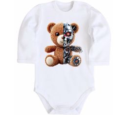 Детский боди Ведмедик робот