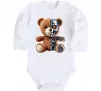 Детский боди Ведмедик робот Белый фото