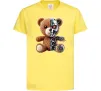 Детская футболка Ведмедик робот Лимонный фото