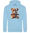 Чоловіча толстовка (худі) Ведмедик робот Блакитний Чоловіча толстовка (худі) Ведмедик робот Блакитний фото