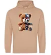 Женская толстовка (худи) Ведмедик робот Песочный Женская толстовка (худи) Ведмедик робот Песочный фото