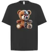 Футболка Оверсайз Ведмедик робот Черный Футболка Оверсайз Ведмедик робот Черный фото