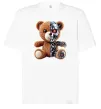 Футболка Оверсайз Ведмедик робот Белый Футболка Оверсайз Ведмедик робот Белый фото