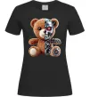Женская футболка Ведмедик робот Черный Женская футболка Ведмедик робот Черный фото