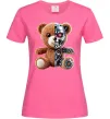 Женская футболка Ведмедик робот Ярко-розовый Женская футболка Ведмедик робот Ярко-розовый фото