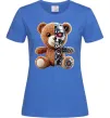 Женская футболка Ведмедик робот Ярко-синий Женская футболка Ведмедик робот Ярко-синий фото