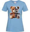 Женская футболка Ведмедик робот Голубой Женская футболка Ведмедик робот Голубой фото