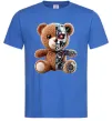 Мужская футболка Ведмедик робот Ярко-синий фото