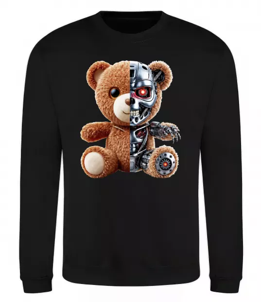 Світшот Ведмедик робот Чорний фото