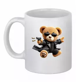 Чашка керамическая Relaxed bear Белый фото Чашка керамическая Relaxed bear Белый фото