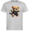 Чоловіча футболка Ведмедик з пістолетом Сірий Чоловіча футболка Ведмедик з пістолетом Сірий фото