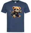 Чоловіча футболка Ведмедик з пістолетом Темно-синій Чоловіча футболка Ведмедик з пістолетом Темно-синій фото
