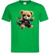 Чоловіча футболка Ведмедик з пістолетом Зелений Чоловіча футболка Ведмедик з пістолетом Зелений фото