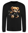 Свитшот Ведмедик з пістолетом Черный фото