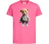 Детская футболка Ведмедик зі скейтбордом Ярко-розовый Детская футболка Ведмедик зі скейтбордом Ярко-розовый фото