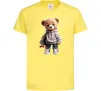 Детская футболка Ведмедик зі скейтбордом Лимонный Детская футболка Ведмедик зі скейтбордом Лимонный фото