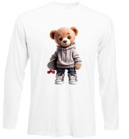 Лонгслив Ведмедик зі скейтбордом