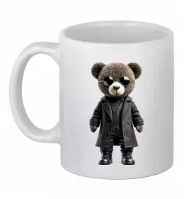 Чашка керамическая Relaxed bear Белый фото Чашка керамическая Relaxed bear Белый фото