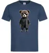 Чоловіча футболка Ведмедик в плащі Темно-синій фото