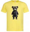 Чоловіча футболка Ведмедик в плащі Лимонний фото