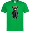 Чоловіча футболка Ведмедик в плащі Зелений фото