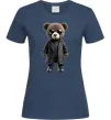 Жіноча футболка Ведмедик в плащі Темно-синій Жіноча футболка Ведмедик в плащі Темно-синій фото