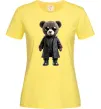 Жіноча футболка Ведмедик в плащі Лимонний Жіноча футболка Ведмедик в плащі Лимонний фото