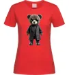 Жіноча футболка Ведмедик в плащі Червоний Жіноча футболка Ведмедик в плащі Червоний фото