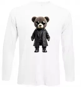 Лонгслив Relaxed bear Черный фото