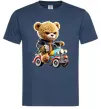 Мужская футболка Ведмедик на машинці Темно-синий Мужская футболка Ведмедик на машинці Темно-синий фото