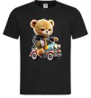 Мужская футболка Ведмедик на машинці Черный Мужская футболка Ведмедик на машинці Черный фото